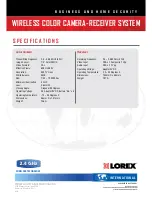 Preview for 2 page of Lorex SG6350P Specifications