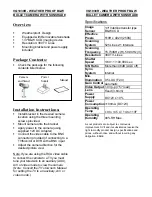 Preview for 1 page of Lorex VQ1030R Installation Instructions