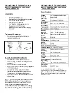 Preview for 1 page of Lorex VQ1630R Installation Instructions