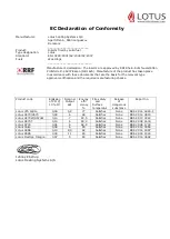 Preview for 17 page of Lotus H470W Assembly And User Instructions Manual