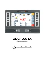 Preview for 1 page of Loup Electronics Weighlog Ex Operation Manual