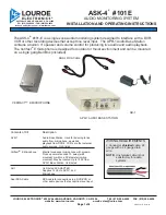 Louroe Electronics LE-363 Installation And Operating Instructions Manual preview