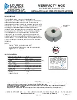 Louroe Electronics verifact agc Installation And Operating Instructions preview