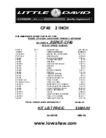 Preview for 18 page of Loveshaw CASEFORM 40 Operation Maintenance & Parts Manual