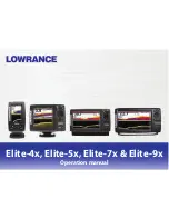 Lowrance ELITE-4X HDI Operation Manual preview