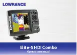 Lowrance Elite-5 HDI Operation Manual preview