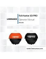 Preview for 1 page of Lowrance FishHunter 3D/PRO Operator'S Manual