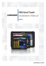 Lowrance HDS Gen2 Touch Installation Manual preview