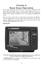 Preview for 7 page of Lowrance LCX-17M Operating Instructions Manual