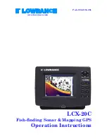 Lowrance LCX-20C Operation Instructions Manual preview