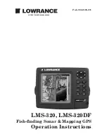 Lowrance LMS-320 Operation Instructions Manual preview