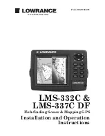 Lowrance LMS-332C Installation And Operation Instructions Manual preview