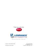 Preview for 3 page of Lowrance Lowrance IWAY 350C Operation Instructions Manual