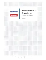 Lowrance StructureScan 3D Installation Manual preview