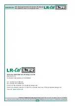 Preview for 64 page of LR-Cal LHM Manual