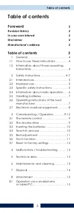 Preview for 3 page of LS Bedding Group VFF/CDL-BF-03 Operating Instructions Manual