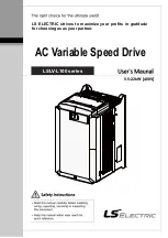 LS ELECTRIC LSLV-L100 Series User Manual preview