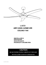 Preview for 1 page of LUCCI Air AIRFUSION AIRMOVER Installation Operation Maintenance Warranty Manual