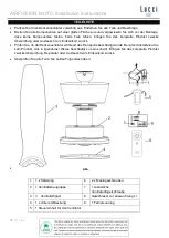 Preview for 17 page of LUCCI Air Airfusion Moto Installation, Operation, Maintenance & Warranty Information