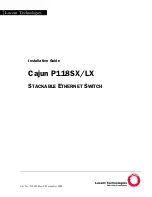 Preview for 1 page of Lucent Technologies Cajun P118LX Installation Manual