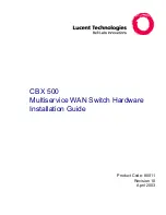 Lucent Technologies CBX 500 Installation Manual preview