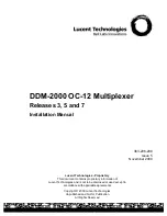 Lucent Technologies DDM-2000 OC-12 Installation Manual preview