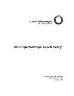 Lucent Technologies DSL-2S Quick Setup Manual preview