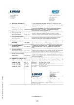 Preview for 199 page of Lukas 95-10-15 Operating Instructions Manual