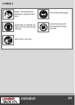 Preview for 6 page of Lumberjack EBS100VS Safety And Operating Manual