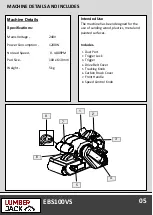 Preview for 7 page of Lumberjack EBS100VS Safety And Operating Manual