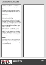 Preview for 12 page of Lumberjack EBS100VS Safety And Operating Manual