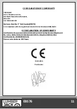 Preview for 13 page of Lumberjack EBS76 Safety And Operating Manual