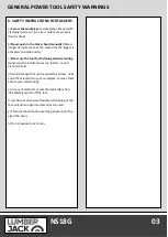 Preview for 5 page of Lumberjack NS18G Safety And Operating Manual