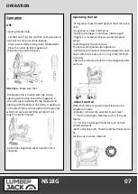 Preview for 9 page of Lumberjack NS18G Safety And Operating Manual