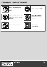 Preview for 7 page of Lumberjack SG900 Safety And Operating Manual