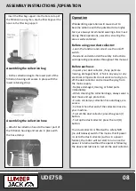 Preview for 10 page of Lumberjack UDE75B Safety And Operating Manual