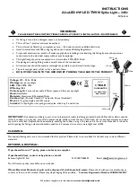 Preview for 1 page of Lumena AlvaLED LED TWIN Spike Light Instructions