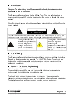 Preview for 6 page of Lumens DC190 User Manual