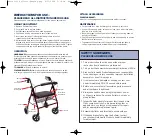 Preview for 2 page of Lumex ConTour RJ4402  Series Instructions & Warranty Information