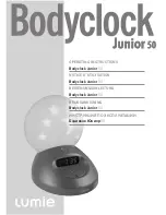 Lumie Bodyclock Junior 50 Operating Instructions Manual preview