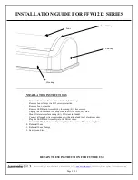 Preview for 3 page of Luminaire led FFW1212 Series Installation Manual