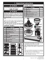 Preview for 3 page of Luminance Brands HF1161BQ00 Owner'S Manual