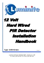 Preview for 1 page of Luminite GX30 Globe Installation Handbook