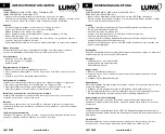 Preview for 2 page of LumX TCT-300 Instruction Manual