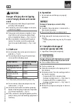 Preview for 11 page of Lutz Alu 41-L-DL Translation Of The Original Instructions