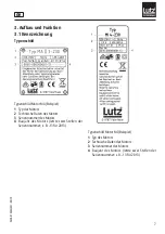 Preview for 7 page of Lutz UNIVERSALMOTOR MA II Translation Of The Original Instructions