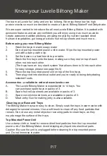 Preview for 7 page of Luvele LBTM400W Instructions Manual