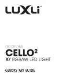 Preview for 1 page of Luxli CELLO 2 Quick Start Manual