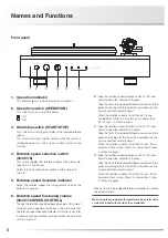 Preview for 8 page of Luxman PD-151 Owner'S Manual