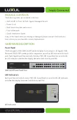 Preview for 3 page of Luxul XMS-2624P Quick Install Manual